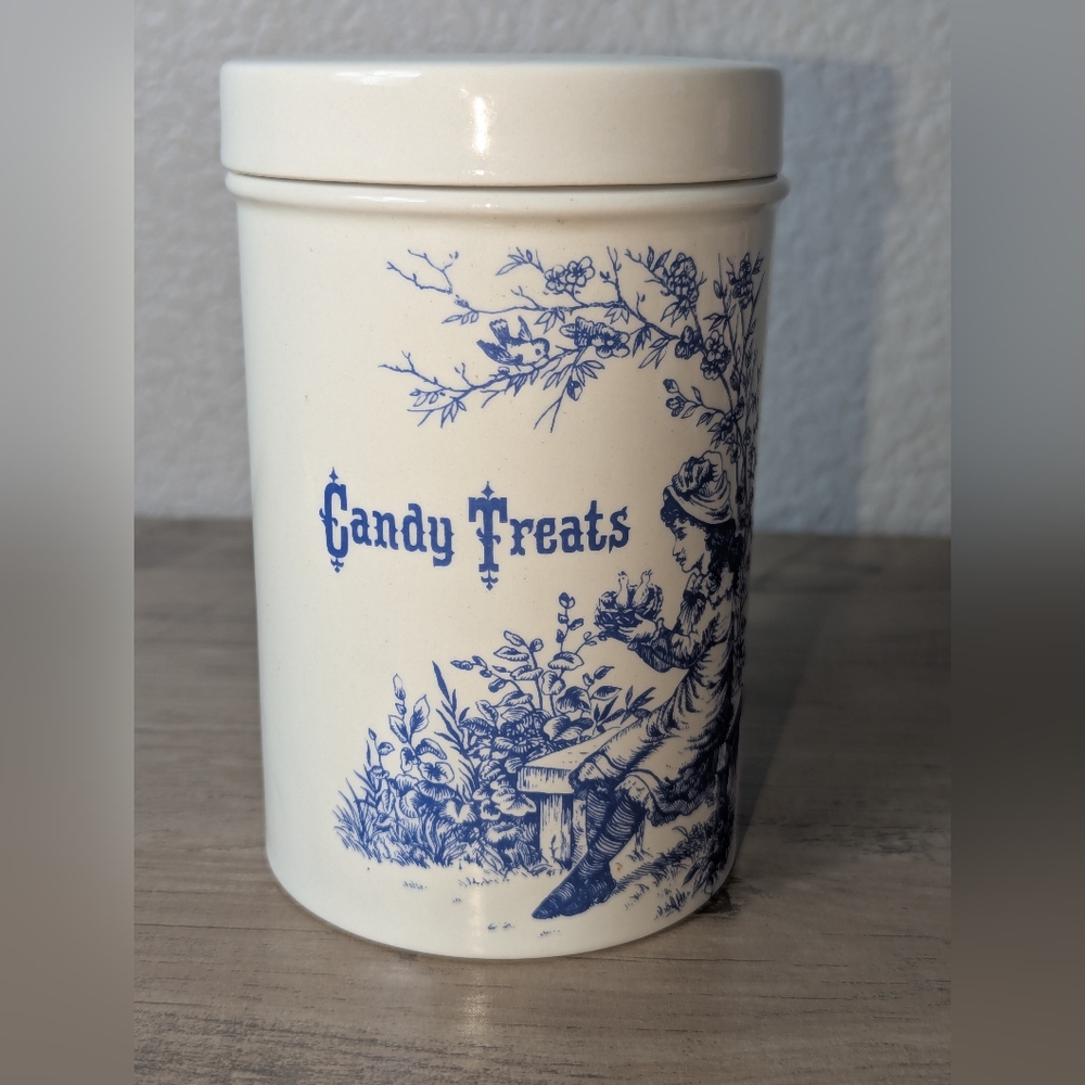 Vintage Candy Treats Jar from Royal Crownford of Staffordshire England